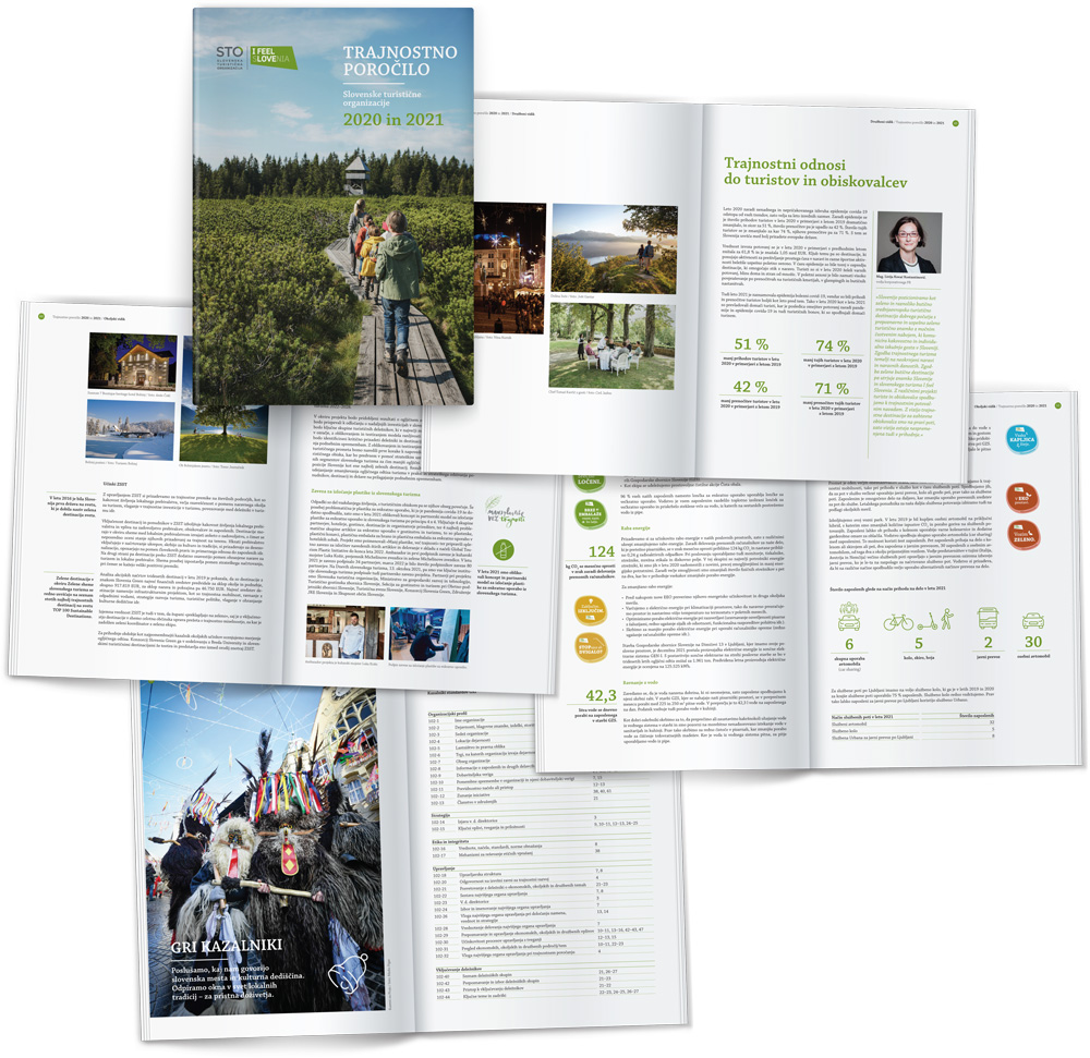 Slovenska turistična organizacija Trajnostno poročilo 2020 in 2021
