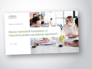 Spletna konferenca “Razvoj trajnostnih kompetenc in trajnostne prakse upravljanja zaposlenih”