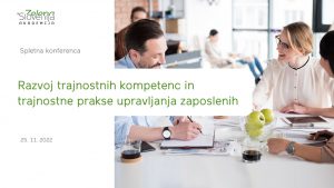 Spletna konferenca “Razvoj trajnostnih kompetenc in trajnostne prakse upravljanja zaposlenih”